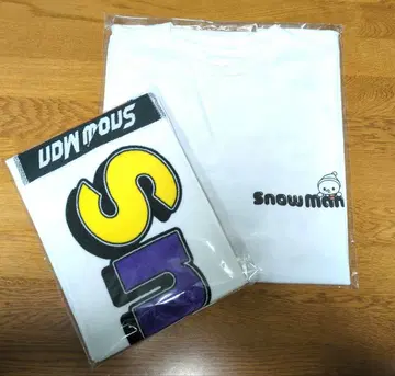 Snow Man 스노우월드 T셔츠 로고ver 타월