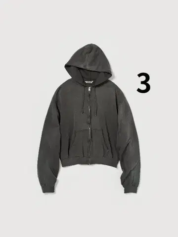AURALEE PIMA LIGHT SWEAT ZIP PARKA 3 블랙