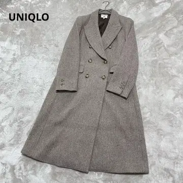 새상품급 유니클로 INES DE LA FRESSANGE 헤링본 코트