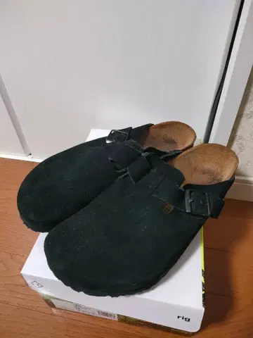 버켄스탁 보스턴 42 스웨이드 블랙