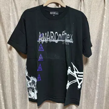 y101213 ANARC of hex 티셔츠 블랙 백 프린트 L