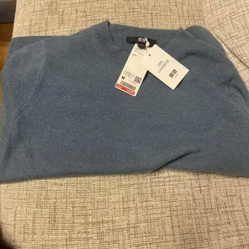 UNIQLO 100% 캐시미어 스웨터 M 63 Blue