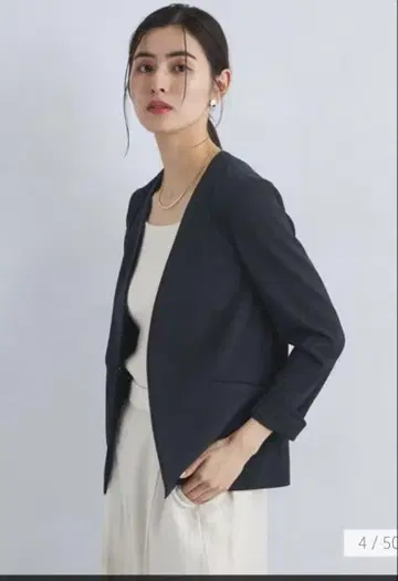 그린 레이블 사라후르 노카라 자켓 스커트 수트
