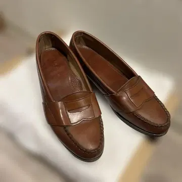 콜한 브라운 가죽 로퍼