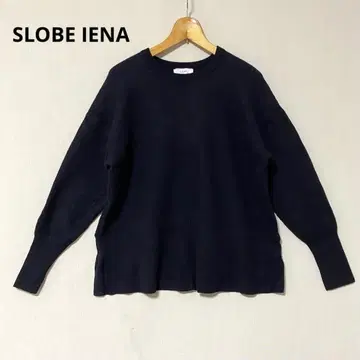 SLOBE IENA 크루넥 니트 울 100% 블랙