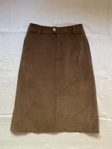 A.P.C. 아페쎄 브라운 코듀로이 스커트 36