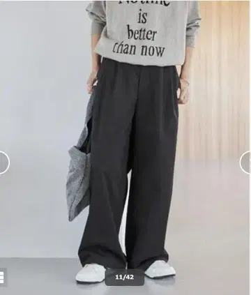 [ 저널 스탠다드 렐룸 ] 블랙 와이드 팬츠