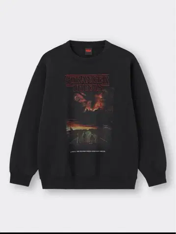 미사용 새상품 택 포함 XL GU 기묘한 이야기 맨투맨