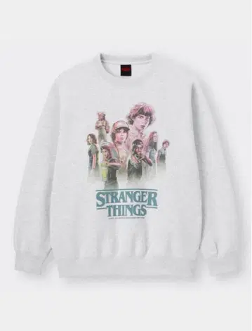 XL 사이즈 STRANGERTHINGS x GU 헤비 웨이트 맨투맨