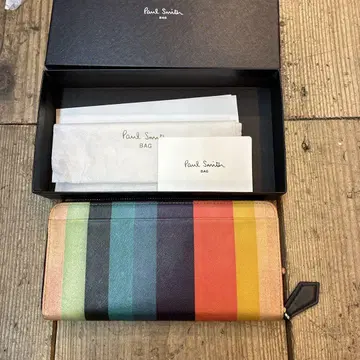 폴 스미스 Paul Smith 장지갑 멀티 스트라이프 로고