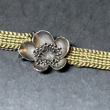 오비 고정 띠 앤티크 매실 꽃