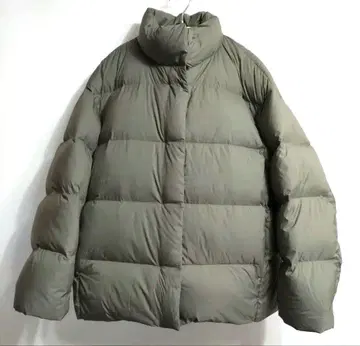 UNIQLO 파우더 소프트 다운 자켓 올리브 XL 여성용