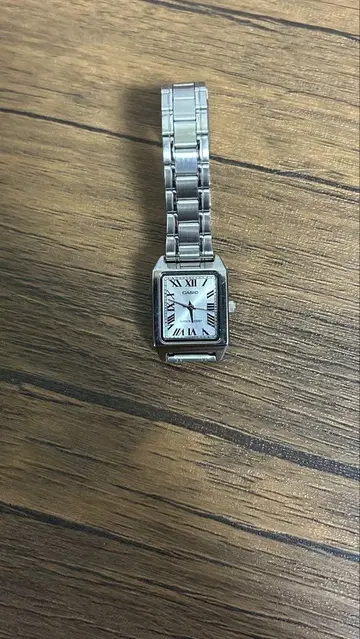 CASIO 아날로그 손목시계 실버