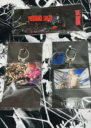 YOSHIKI 아크릴 키링 세트 3점
