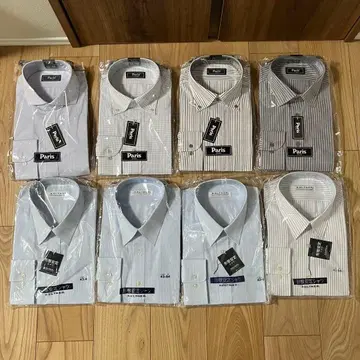 미사용 긴팔 와이셔츠 세트