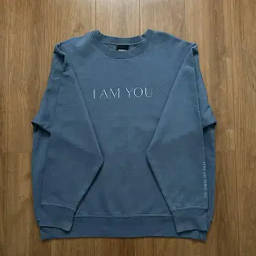 후지이 카제 I AM YOU 맨투맨 블루 M 사이즈