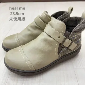 미사용급 heal me 힐미 안쪽 보아 사이드 지퍼 숏 부츠