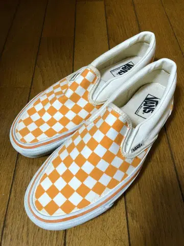 dead 90s VANS 오렌지 체커 슬립온