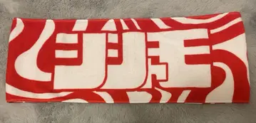 SHISHAMO 머플러 타월 빨간색 화이트