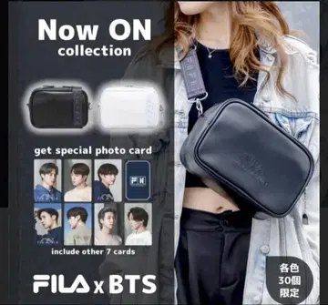 카드 없음 FILA x BTS 숄더백 블랙 레어! 즉시 구매