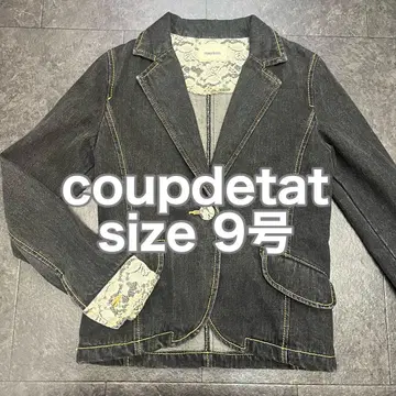 [ 일본제 ] coupdetat 바이컬러 레이스 레트로 데님 자켓
