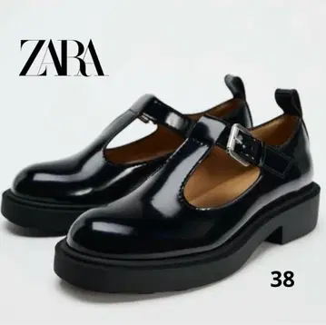 자라 ZARA 에나멜 멜리 제인 통굽 로퍼 여성용