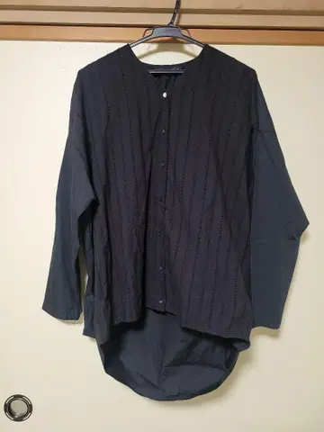 mizuiro ind 블랙 긴팔 셔츠