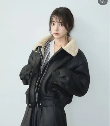 TITTY&CO 보아 카라 부착 자켓 보아 자켓