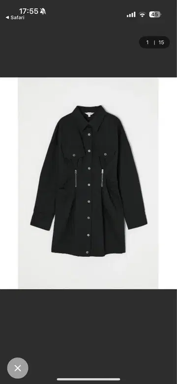 MOUSSY 웨이스트 집업 드레스 사이즈 2