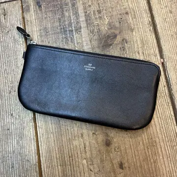 STANDARD SUPPLY PAL OVAL ZIP WALLET 블랙