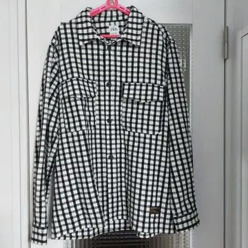 ZARA 체크 무늬 릴랙스 핏 셔츠 L