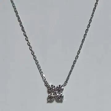 Vendome Aoyama Pt 0.2ct 다이아 카 목걸이