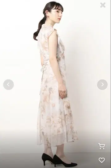 AMERI 아메리 FLOWER CHIFFON DRESS