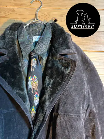 구제 의류 summer 빈티지 넥타이 코디 천연 가죽