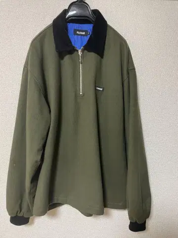 XLARGE 퀼팅 하프 지퍼 셔츠