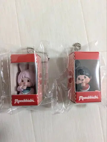 몽치치 앉은 패키지 피규어 키체인