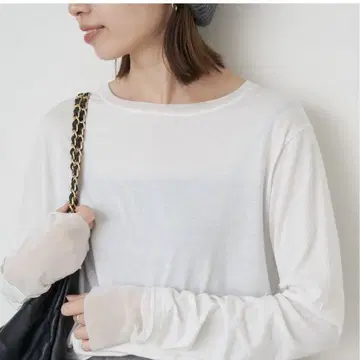 레이어드 슬리브 롱 티셔츠