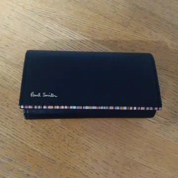 [ 미사용 새상품 ] Paul Smith 블랙 키케이스 천연 가죽