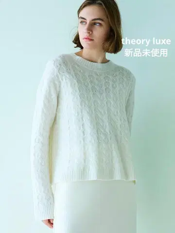 theory luxe 택 포함 미사용 새상품 케이블 짜임 니트