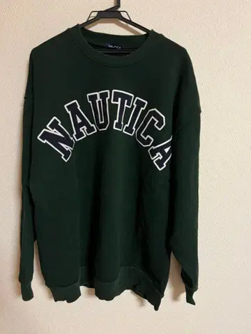 NAUTICA 다크 그린 맨투맨