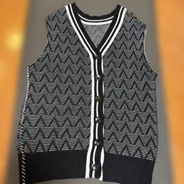 JEANSSID 니트 롱 베스트 F