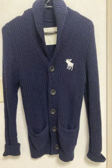 Abercrombie & Fitch 네이비 니트 가디건 M