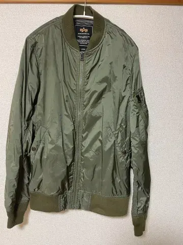 알파 MA-1 플라이트 자켓 L 사이즈 올리브 그린