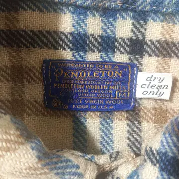 PENDLETON 70's 울 플란넬 셔츠 M 보드 셔츠 펜들턴