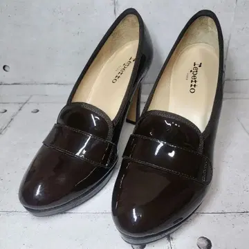 [ 컨디션 최상 ] 레페토 repetto 힐 펌프스 브라운 39 24.5