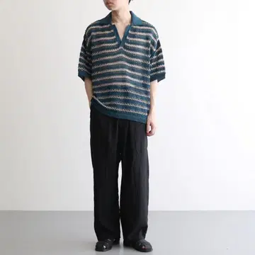 GARMENTDYED COTTON SILK TWILL EASY PANTS