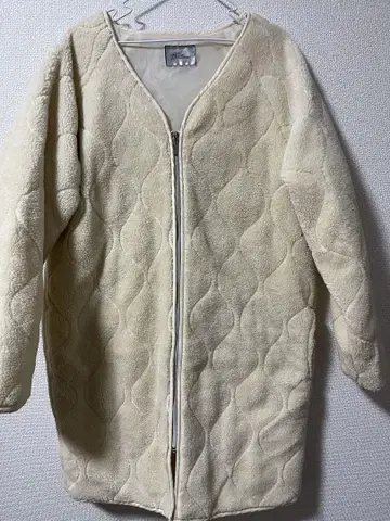 여성용 긴 길이 보아 점퍼 아우터 보아 코트 size M