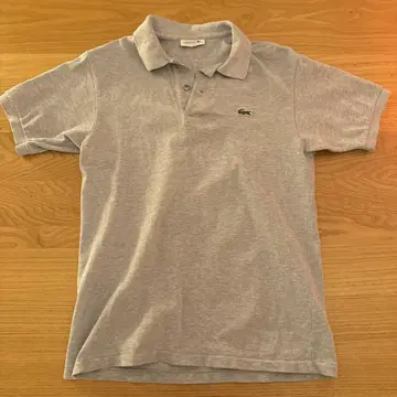 LACOSTE 그레이 피케 셔츠 사이즈 3