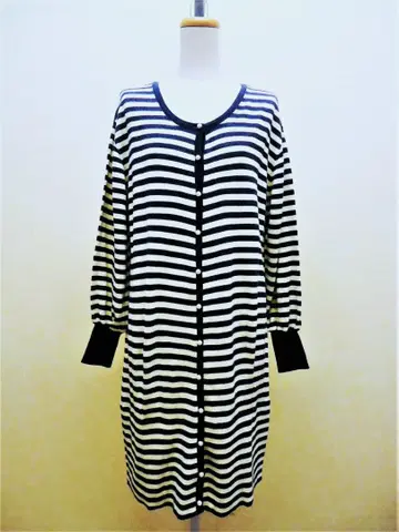 BEAMS LIGHTS 보더 무늬 롱 가디건 (38)