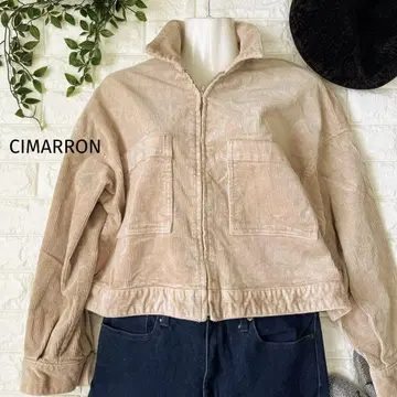 CIMARRON 베이지 코듀로이 집업 자켓 F